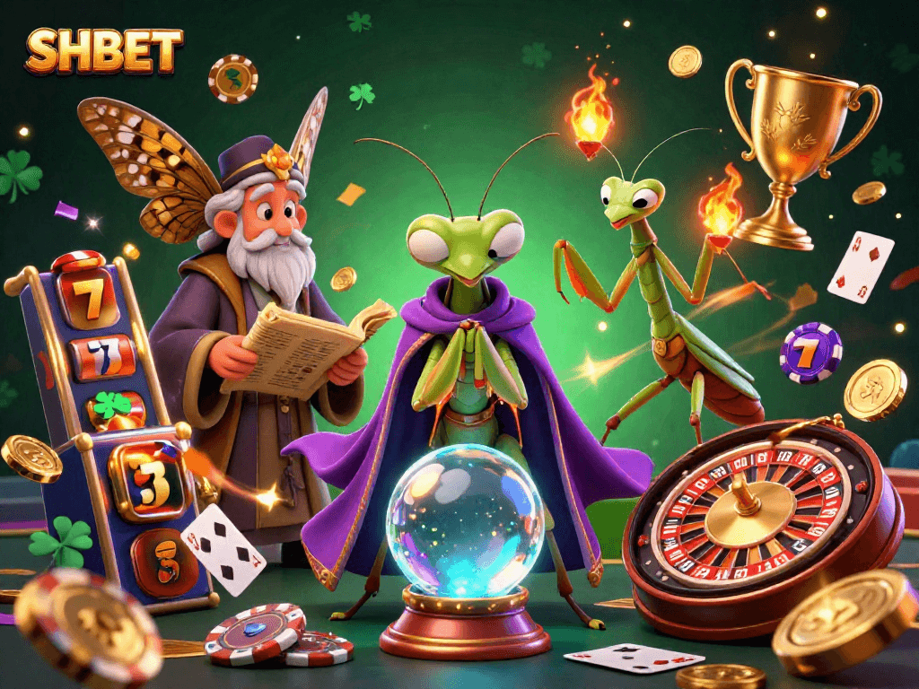 Experience the thrilling gameplay of SHBET with unique casino characters and dynamic elements.