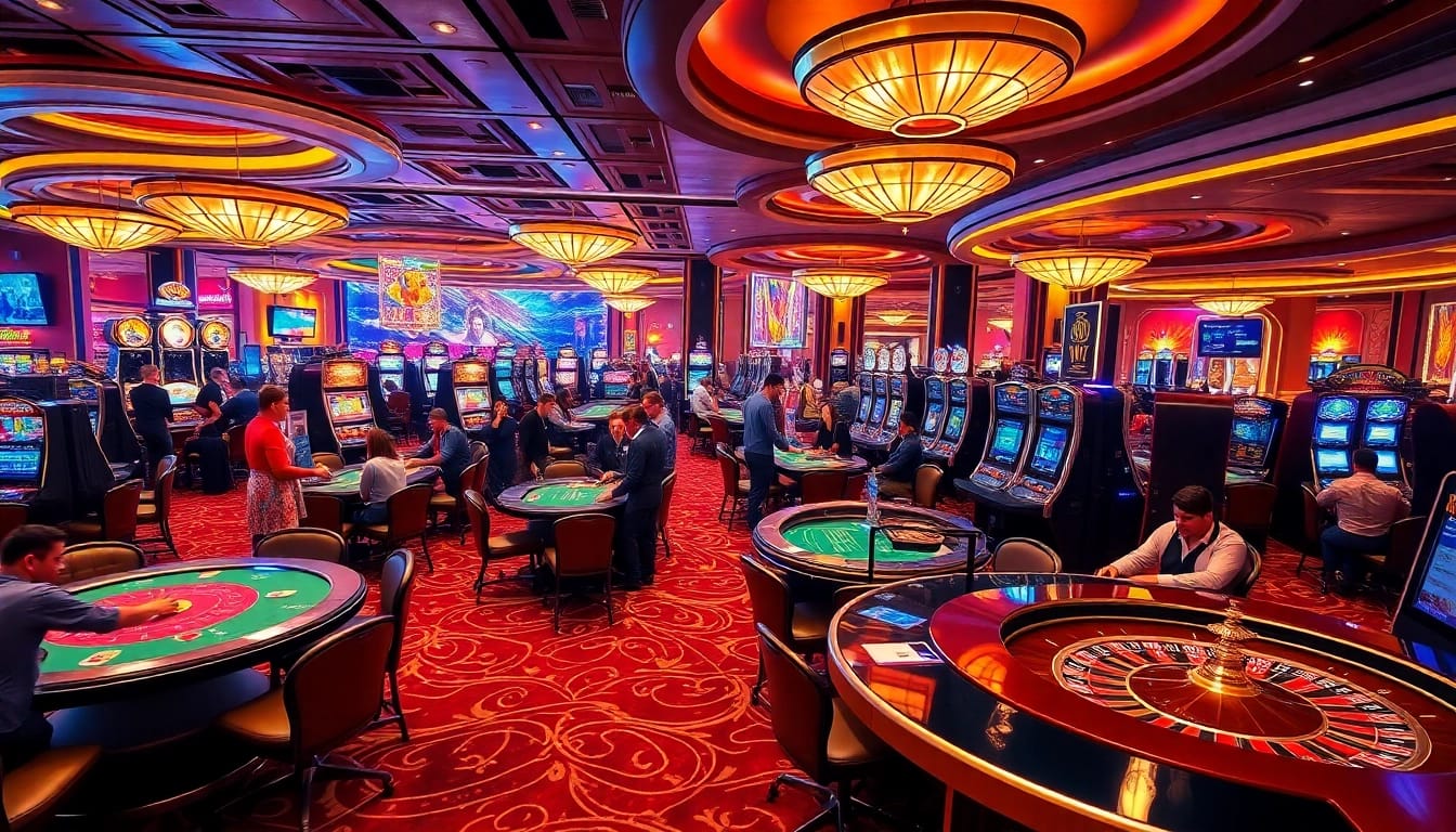 Players enjoying dynamic gaming experiences at 99WIN casino, featuring exciting poker and slot games.