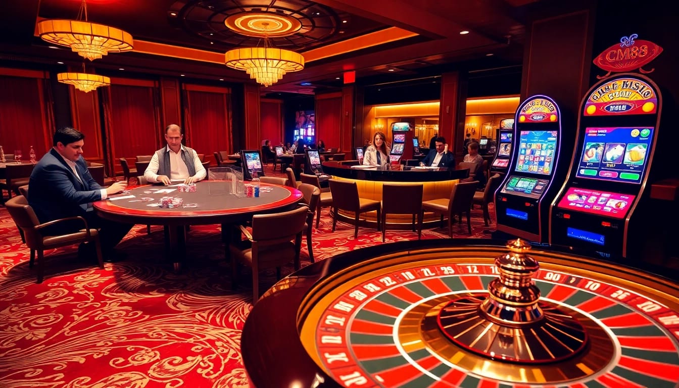 Experience the luxury gaming atmosphere at CM88 Casino with thrilling roulette, poker, and slot machines.