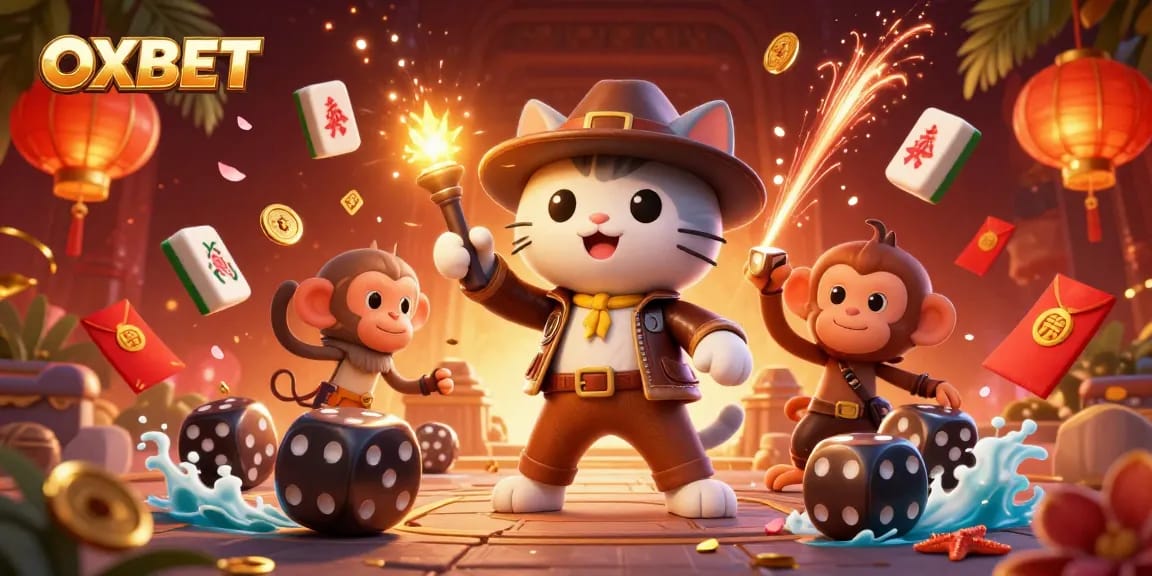 Experience winning strategies at OXBET with a vibrant 3D casino illustration.