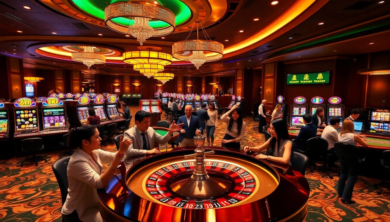 Excited players gather around a luxurious casino table at https://789win.associates/, showcasing the thrill of online gambling.