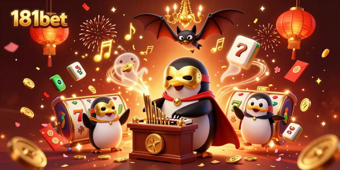 Experience thrilling gameplay with 181bet's lively slots in a dynamic casino setting.
