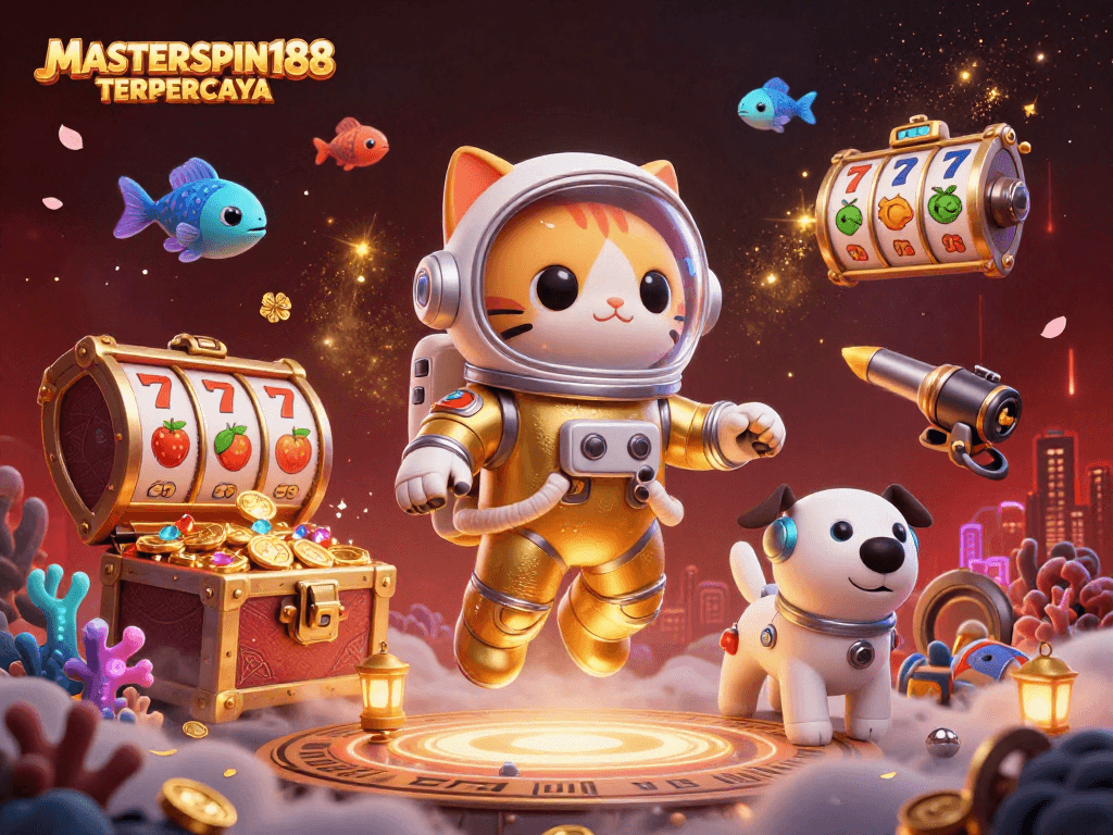 Experience thrilling gaming at MASTERSPIN188 TERPERCAYA with colorful slot reels and explosive winning treasures.