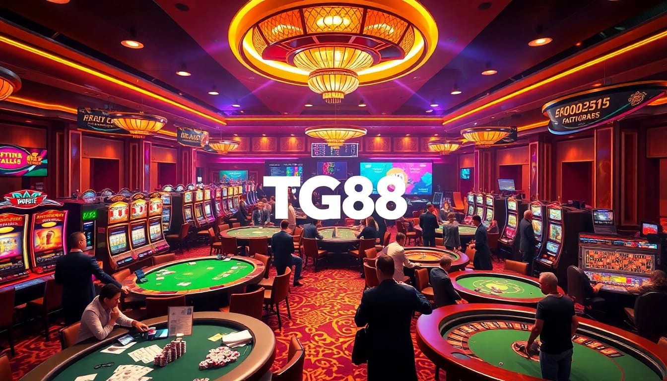 Experience the excitement of TG88 with vibrant casino games and engaged gamblers.