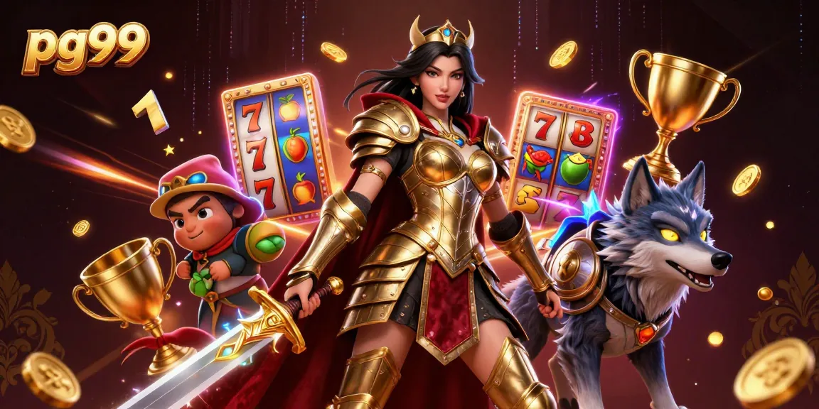 Engage in epic gaming adventures with pg99's thrilling slots and vibrant casino elements.