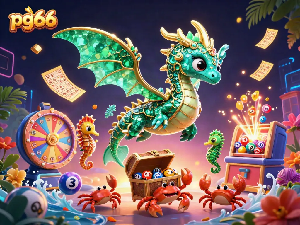 Experience the thrill of pg66 online gaming with colorful lottery elements and dynamic action.