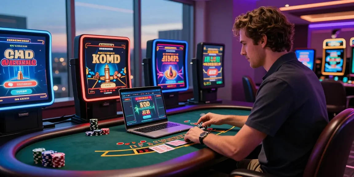 Player immersed in credit card casinos experience at a modern gaming setup, engaging with live dealer games.