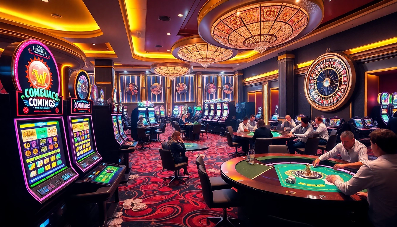 Experience the excitement of CM8888 with vibrant casino games and luxurious poker tables.