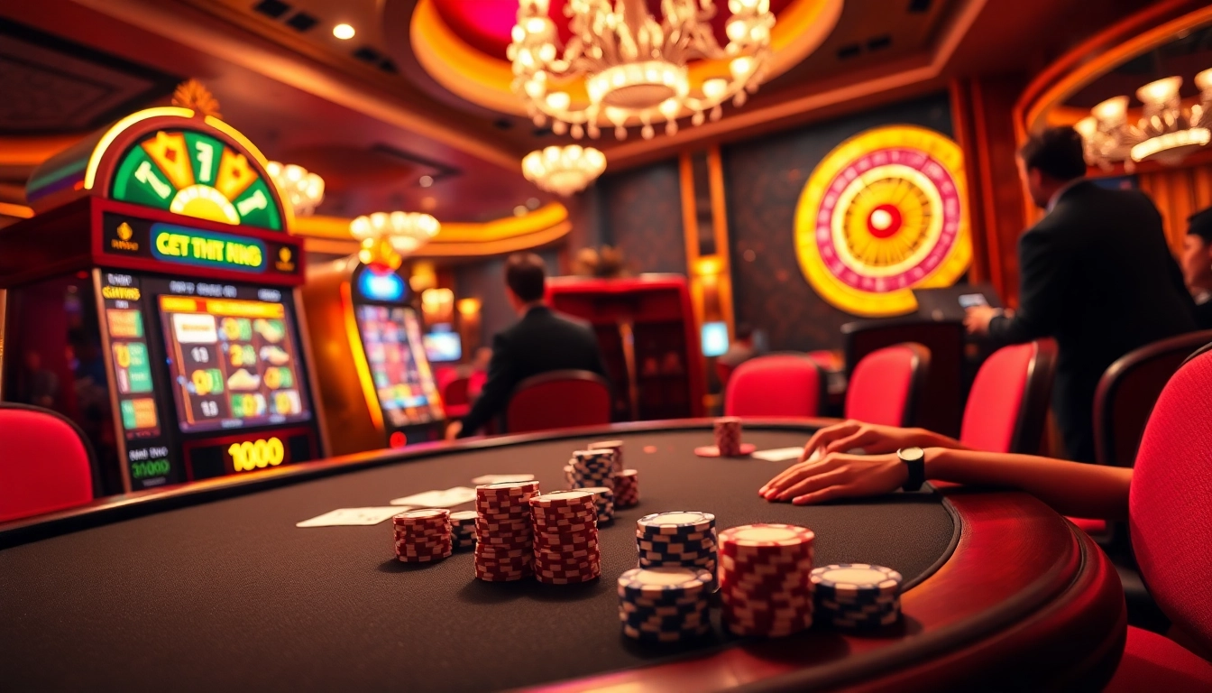 Experience gaming excitement at https://topnohu.one/ with a vibrant casino scene showcasing poker, slots, and roulette.