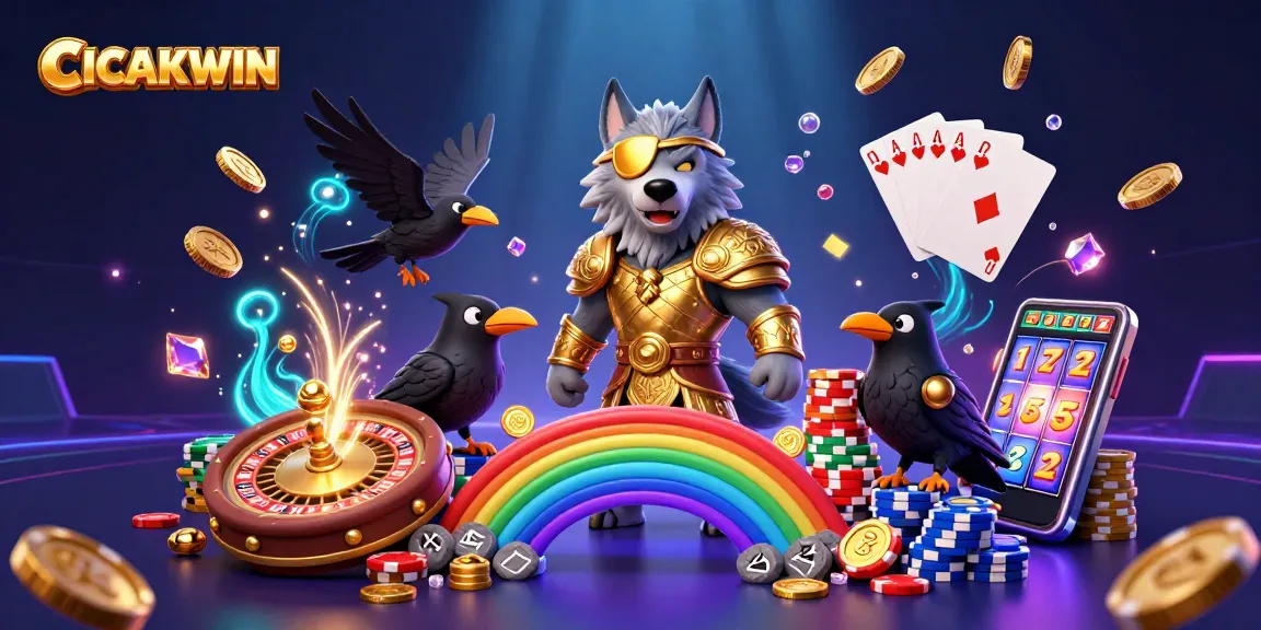 CICAKWIN offers dynamic casino adventure with Odin, ravens, and vibrant gaming elements.