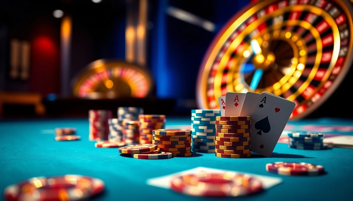 Experience the thrill of betting at 32 WIN with vibrant casino tables and enticing games.
