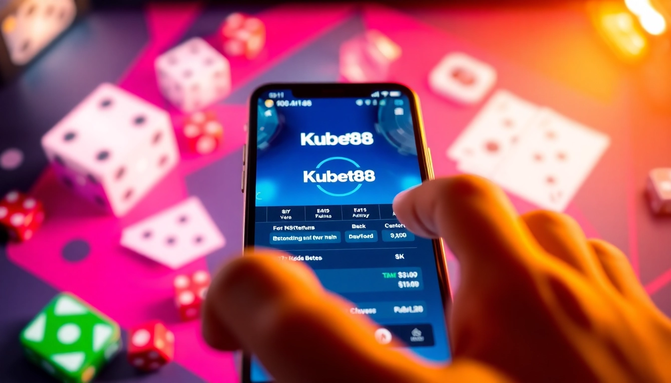 Tải game Kubet88 - Engaging mobile interface showcasing thrilling gambling features and user-friendly design.
