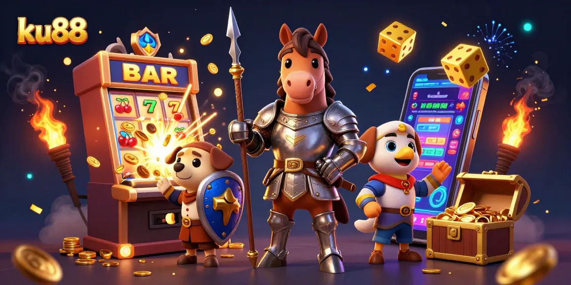 Engage with the thrilling casino world of ku88, where knights and treasures meet jackpots and bets.
