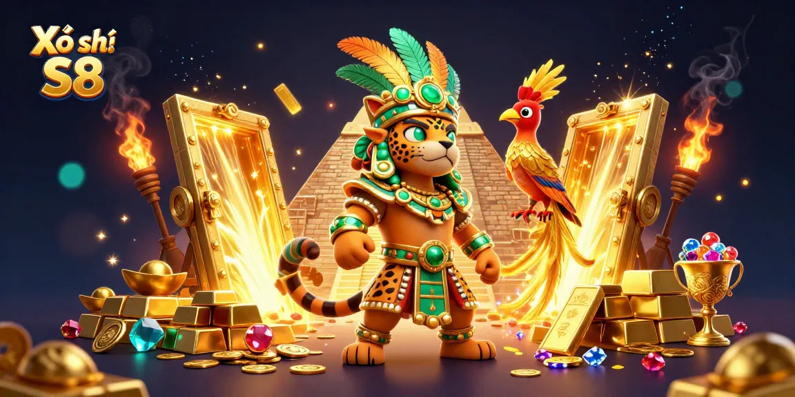 Xổ số S8 offers exciting gameplay with vivid illustrations featuring dynamic lottery elements.