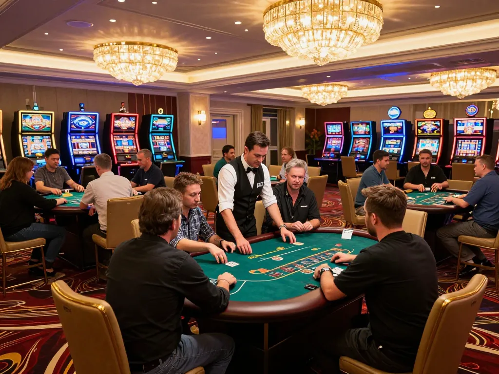 Engaged players at sc88 poker tables in luxurious casino setting with dynamic atmosphere.