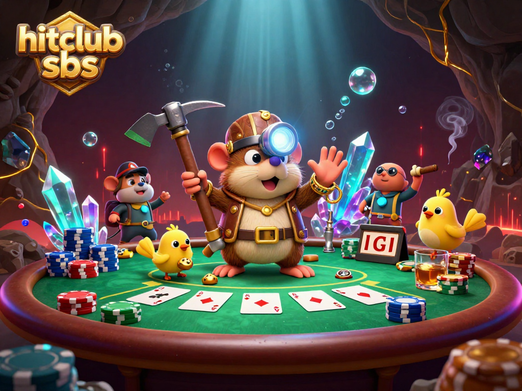 Experience thrilling moments at hitclub sbs with a treasure hunter mole in a vibrant casino scene.