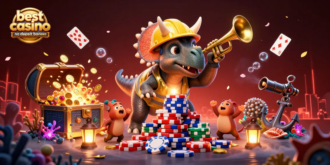 Experience the excitement of the best casino no deposit bonuses with vibrant 3D characters celebrating wins.