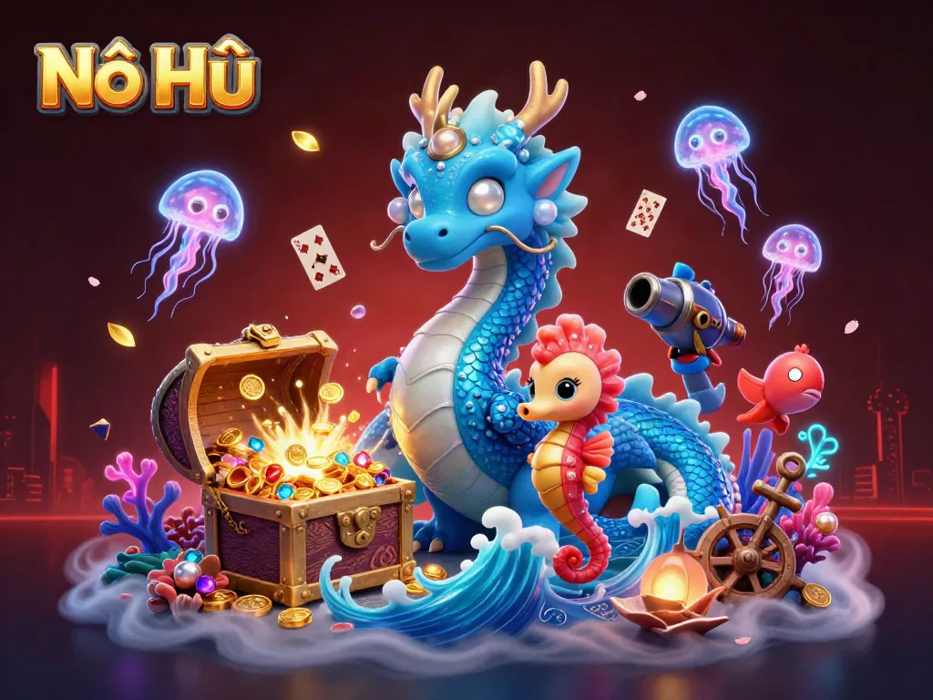 Play exciting Nổ Hũ games in a vibrant undersea world filled with treasures and mystical creatures.