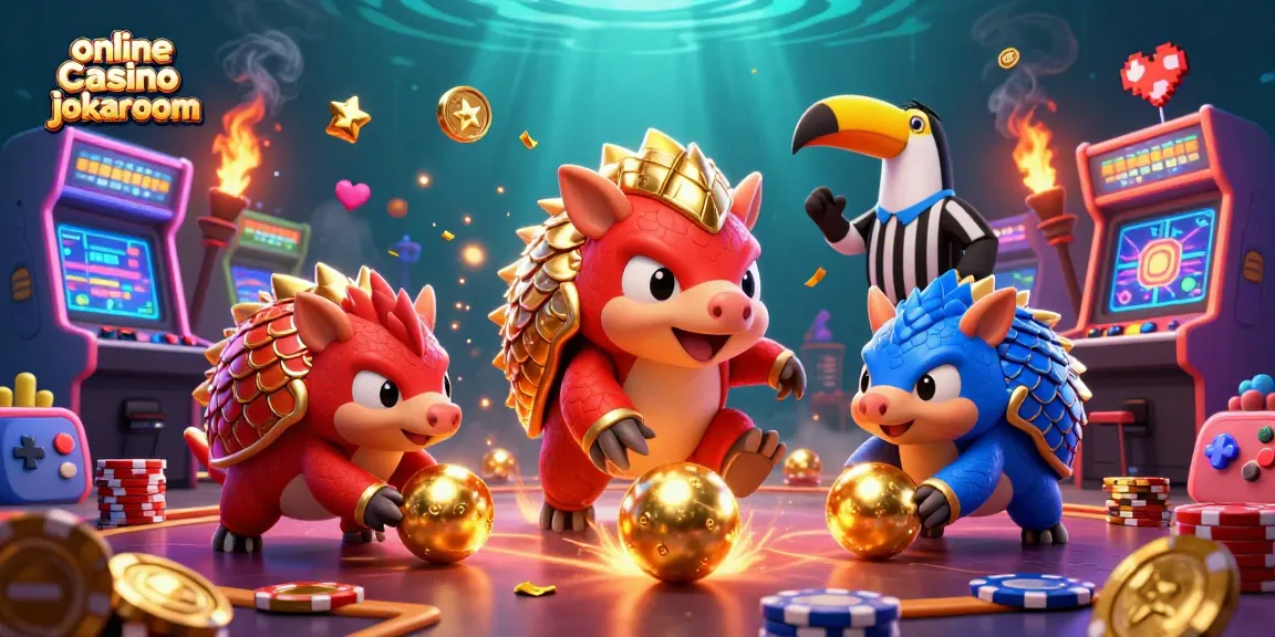 Experience exciting online casino bonuses jokaroom with dynamic pangolins rolling through poker chips!