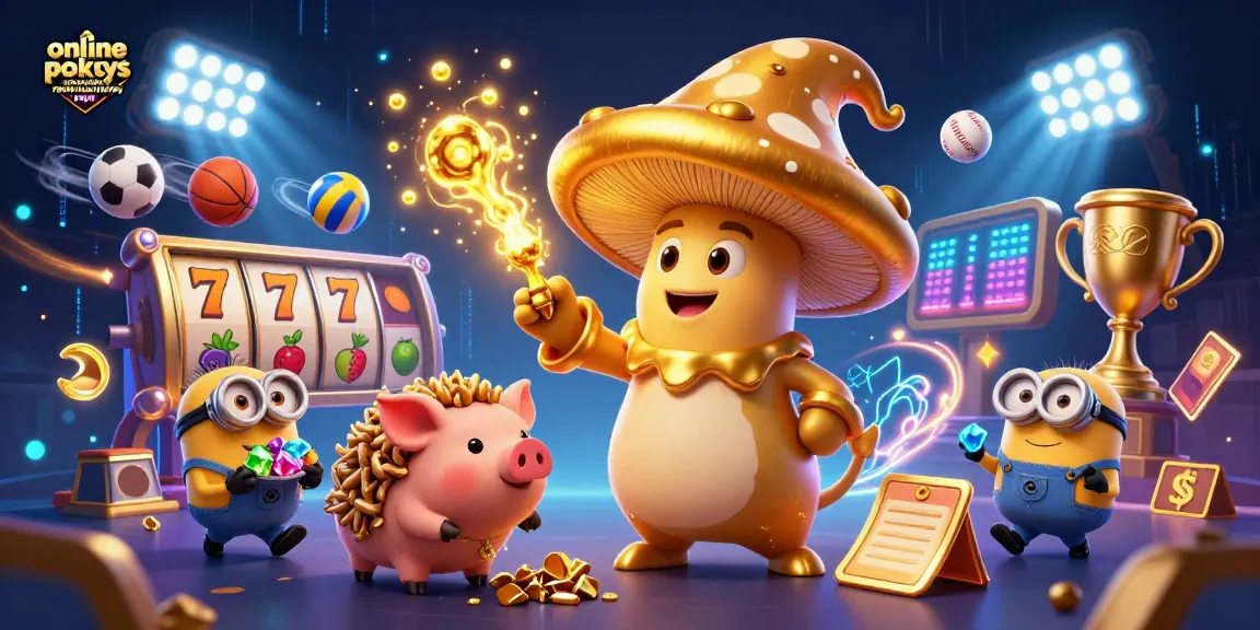 Engaging scene of online pokies Australia real money PayID showcasing 3D characters and vibrant casino elements.