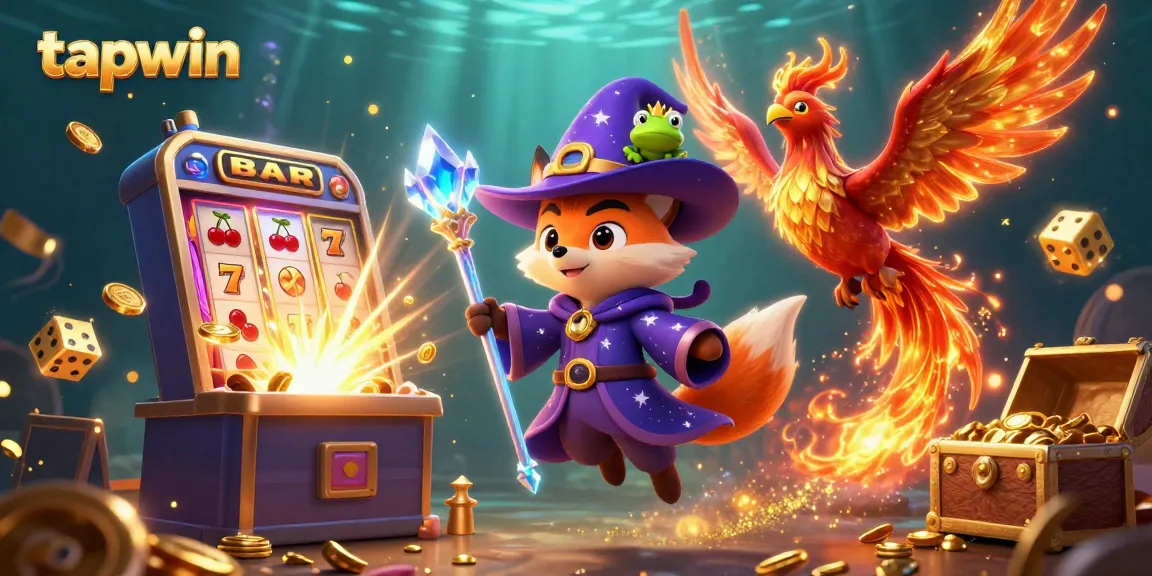Join tapwin for high-stakes excitement with vibrant games, wizardry, and slot machines battling for your fortune!